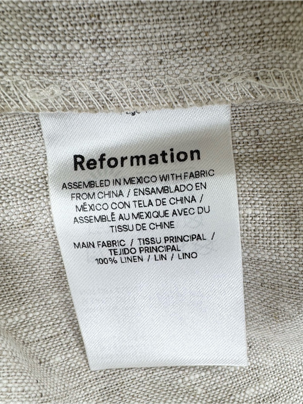 Reformation Olina 100% Linen Pant - Picture 5 of 17